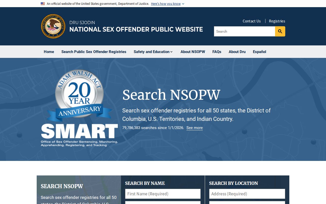 Mendocino County sex offender check national NSOPW search
